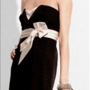 BCBG max azria strapless black dress